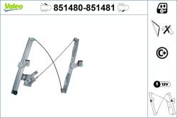 VALEO Mecanism actionare geam VALEO 851480 (851480) - automobilus
