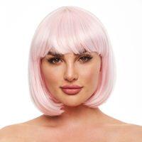 EROPARTNER Perucă Pleasure Wigs Cici Roz Strălucire în Întuneric