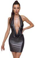 Cottelli Collection PARTY Rochie scurtă strânsă cu decolteu adânc - XL