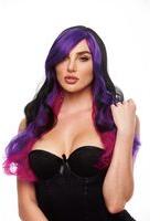 EROPARTNER Perucă Pleasure Wigs Brandi Negru & Mov