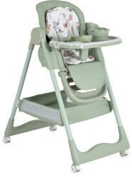  SURPRISE etetőszék szilikon tányérral, evőeszközzel, előkével ZÖLD