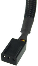 Phobya Y-kábel 3Pin Molex 4x 3Pin Molex 60cm - Fekete /81038/