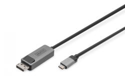 ASSMANN DB-300334-020-S адаптер за видео кабел 2 м UBS тип C DisplayPort Черен (DB-300334-020-S)