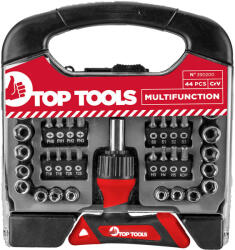 TOP TOOLS Csavarhúzóhegyek Markolattal 44 db