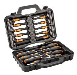 NEO TOOLS Csavarhúzó készlet + bitek 58db 25 év garanciával 04-211