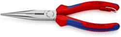 KNIPEX Cleste cu cioc semirotund si suprafata taietoare 200 mm cu agatatoare - 26 12 200 T (26 12 200 T) Cleste
