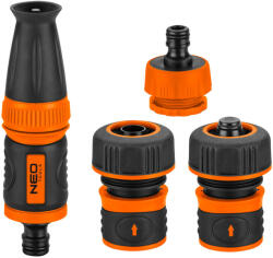 NEO TOOLS Öntözőfej csatlakozókkal 3/4", 4db 15-711