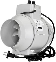 Dalap Professzionális csőventilátor termosztáttal és fordulatszám-szabályozóval, Ø 125 mm (8209)
