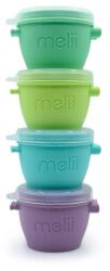 Melii Set 4 recipiente Melii Snap&Go, 177 ml