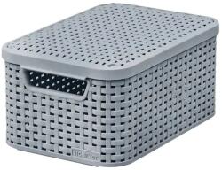 Keter rattan stílus kosár s világosszürke (86173)