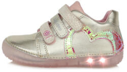 D.D.Step ledes Szivecske pezsgő színű bőr félcipő 30