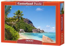 Castorland Пъзел Castorland от 3000 части - Тропически плаж, Сейшелите (C-300228-2)