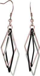 Troli Tricolor acél fülbevalók