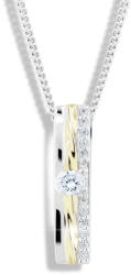 Modesi Bicolor ezüst nyaklánc cirkóniummal M46025