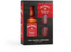 Jack Daniel's Tennessee Fire whiskey DD 2 pohárral (0, 7L / 35%) - whiskynet