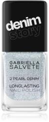 Gabriella Salvete Longlasting Enamel Denim Story lac de unghii cu rezistenta indelungata culoare 02 Pearl Denim 11 ml