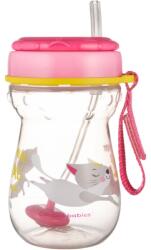 Canpol babies Sport Cup bögre szívószállal 9m+ Pink 350 ml