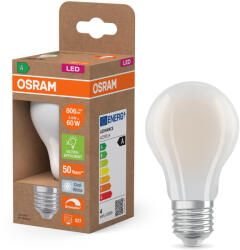 OSRAM E27 LED 3, 8W, 806 lm, 4000 K, hidegfehér, dimmelhető, opál üveg-60 W normál izzó helyett - Superstar+ Classic A (4099854265549)