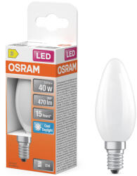 OSRAM E14 LED gyertya, 3, 4W, 470 lm, 6500 K, daylight, opál üveg-40 W izzó helyett - Star Classic B (4099854467127)