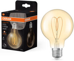 OSRAM E27 LED Vintage, 4, 9W, 470 lm, 2200 K, candlelight, dimmelhető, arany színű színű üveg-40 W izzó helyett - Vintage 1906 Classic Heart Filament (4058075836860)