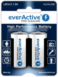 everActive Elem baby R14 1, 5V bliszteres EverActive Pro Alkaline 2 db/bl