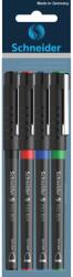 Schneider Xtra 823 4 darabos golyóstoll készlet, Kúpos hegyű, 0.3 mm