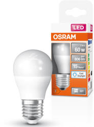 OSRAM E27 LED kisgömb, 6, 5W, 806 lm, 6500 K, daylight, opál műanyag-60 W izzó helyett - Superstar Classic P (4099854022029)