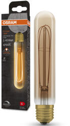 OSRAM E27 LED 4, 8W, 470 lm, 2200 K, candlelight, dimmelhető, arany színű színű üveg-40 W izzó helyett - Vintage 1906 DIM Classic Tubular Gold filament (4099854091803)