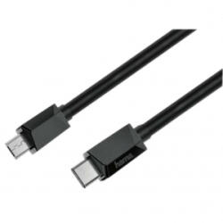 Hama USB-C - Micro-USB kábel 0.75m fekete (200644) (200644)
