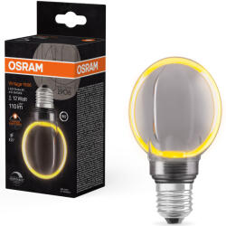 OSRAM E27 LED 4W, 110 lm, 1800 K, candlelight, dimmelhető, füstszínű üveg-10 W izzó helyett - Vintage 1906 DIM Classic Globe80 Smoke filament (4058075846142)