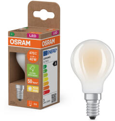OSRAM E14 LED kisgömb, 2, 2W, 470 lm, 2700 K, melegfehér, opál üveg-40 W izzó helyett - Superstar+ Classic P (4099854255755)
