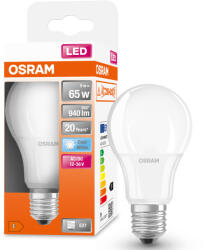 OSRAM E27 LED 9W, 940 lm, 4000 K, hidegfehér, opál műanyag-60 W normál izzó helyett - Superstar+ Classic A (4058075757622)