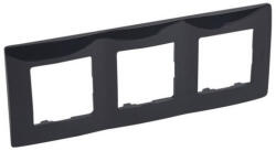 Legrand 397053 Niloé 3-as keret, onyx fekete (397053)
