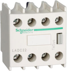 Schneider Electric TeSys D - LADC22 - Segédérintkező blokk, homloklapi, 2Z+2NY, csavaros csatlakozás, átlapolt (LADC22)
