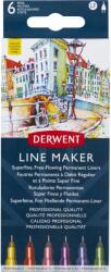 Derwent Tűfilc készlet, 0, 3 mm, DERWENT "Line Marker", 6 különböző szín (DW2305576)