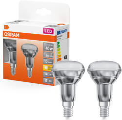 OSRAM E14 LED reflektor, 2, 6W, 210 lm, 2700 K, melegfehér, áttetsző üveg-40 W izzó helyett, 2 darabos - Star Spot R50 (4058075096882)