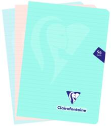 Rhodia Clairefontaine Mymesys A4-es tűzött jegyzetfüzet készlet, 3db, 48 lap, Jegyzet, A5, Többféle színben