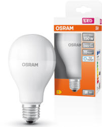 OSRAM E27 LED 19W, 2452 lm, 6500 K, daylight, opál műanyag-150 W normál izzó helyett - Star Classic A (4099854023163)