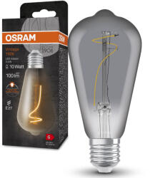 OSRAM E27 LED 3, 4W, 100 lm, 1800 K, candlelight, füstszínű üveg-10 W izzó helyett - Vintage 1906 Classic Edison Smoke filament (4099854091353)