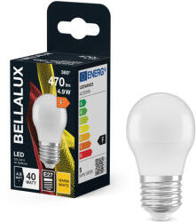 Bellalux E27 LED kisgömb, 4, 9W, 470 lm, 2700 K, melegfehér, opál műanyag-40 W izzó helyett - Classic P (4058075304130)