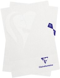 Clairefontaine Mymesys A4-es tűzött füzetkészlet, 2db, 48 lap, Matematika, Átlátszó