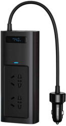 Baseus Invertor electric auto IGBT, 2 x AC, 2 x USB Type-C, 1 x USB, 220V CN/US/EU Plug, 150W Negru (CGNB020101) - vexio
