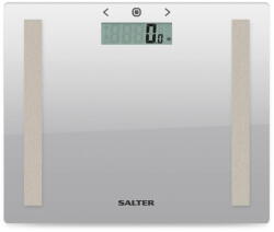Salter Cantar Salter 9113 SV3RAREU16 Compact Glass Analyser Bathroom Scales - Silver (T-MLX57186) - vexio Cantar baie
