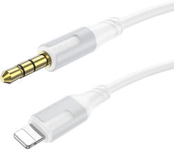 BOROFONE adapter BL19 audio jack 3, 5 mm - Lightning kábel 1m fehér