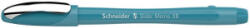 Schneider Golyóstoll, 0, 7 mm, kupakos, 'Slider Memo XB', pávakék (TSCMEMPK) (TSCMEMPK)