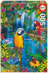 Educa Puzzle Genuine Bird Tropical Land Educa 500 de piese de la 11 ani (EDU15512) Puzzle