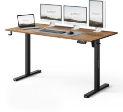 SENSE7 Állítható magasságú íróasztal Nojo Light 140 cm x 60 cm sötétbarna (14490995)