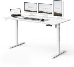 SENSE7 Állítható magasságú íróasztal Nojo Light 140 cm x 60 cm fehér (14491003)
