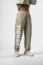 NEBBIA Loose-Fit Baggy Nadrág BOYFRIEND STYLE 432 - LIGHT GREEN (M) - NEBBIA