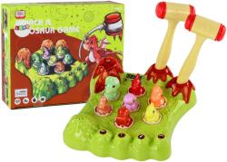 LEAN Toys Játék Wack-A-Mole Dinoszauruszok Tábla Kalapácsok Zöld Fények Hangok